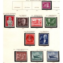 1954-84 Berlin - Velfyldt samling på 32 løse sider - Mange mærker og sæt - Primært postfriske og ustemplede.